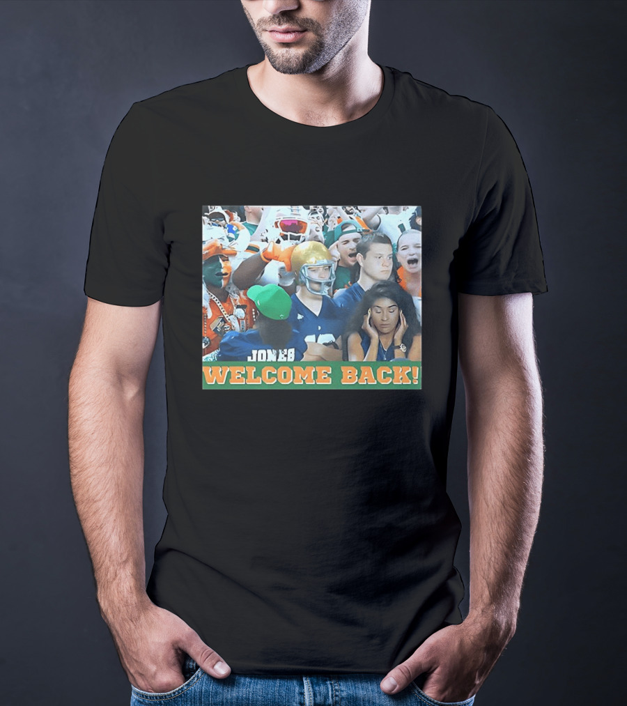 Miami Hurricanes Welcome Back Photo Crowd Scene T-Shirt