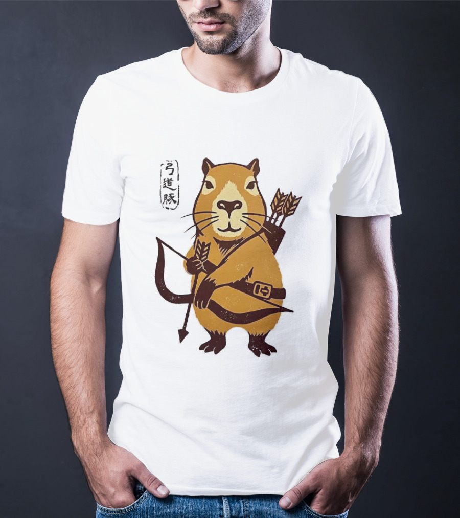 Capybara Archer Target Chill Classical Japanese T-Shirt