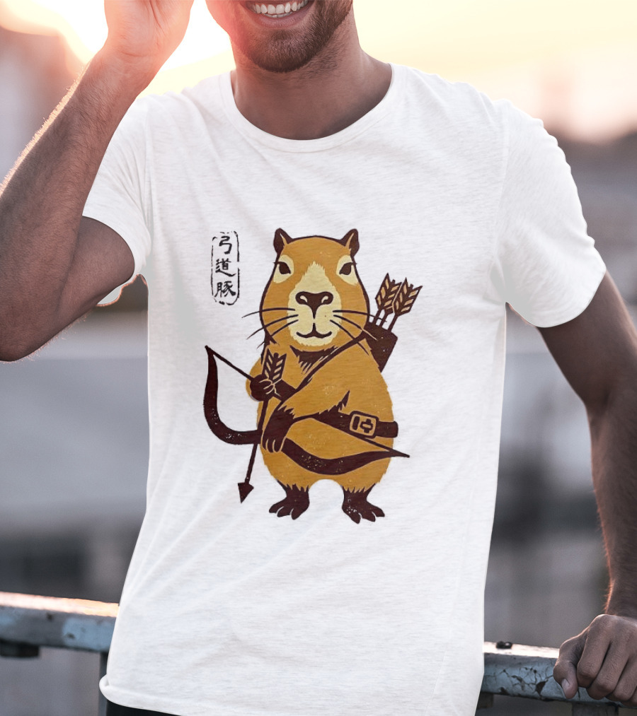 Capybara Archer Target Chill Classical Japanese T-Shirt