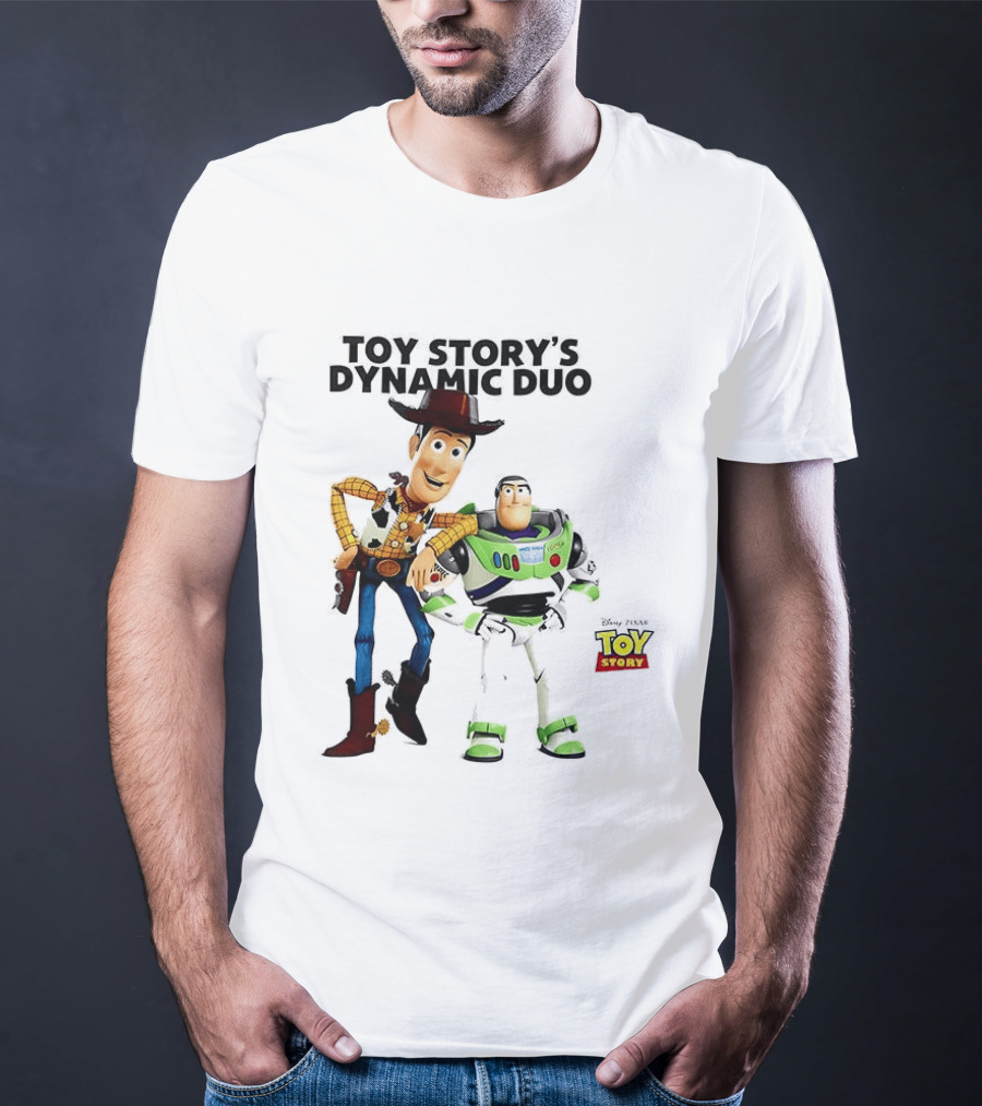 Toy Story's Dynamic Duo Woody And Buzz Lightyear T-Shirt