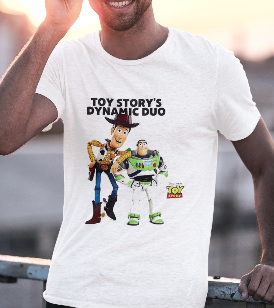 Toy Story's Dynamic Duo Woody And Buzz Lightyear T-Shirt