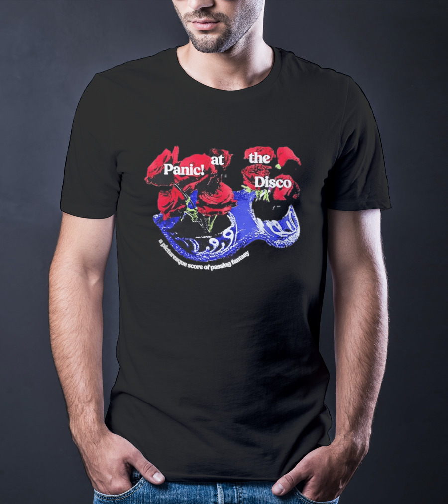 Panic At The Disco Rose Mask Passing Fantasy T-Shirt
