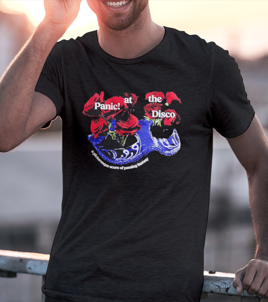 Panic At The Disco Rose Mask Passing Fantasy T-Shirt
