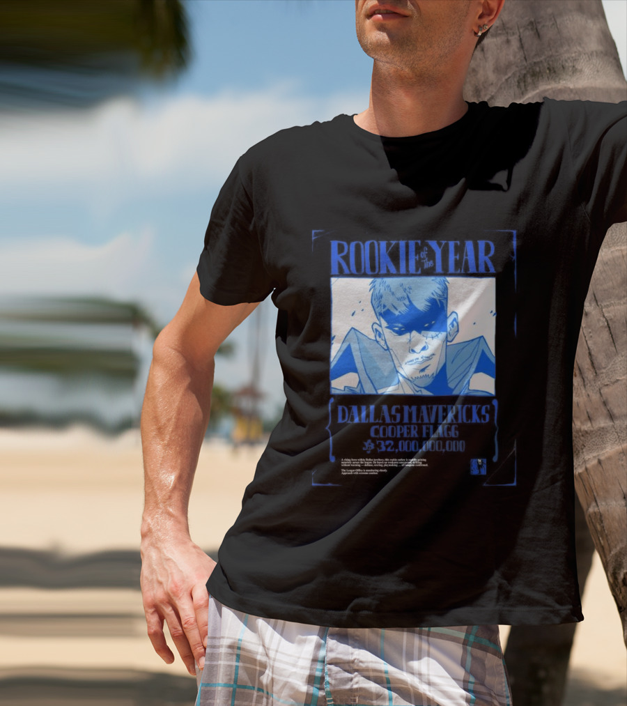 Rookie Of The Year Dallas Mavericks Cooper Flagg Basketball Fan T-Shirt