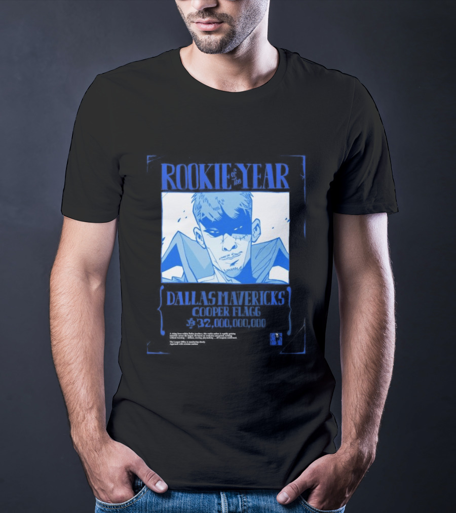 Rookie Of The Year Dallas Mavericks Cooper Flagg Basketball Fan T-Shirt