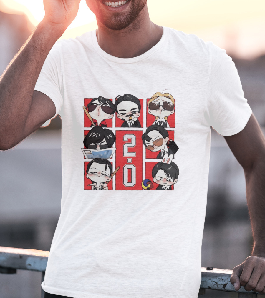 BTS 2.0 Chibi Characters Kpop Army Concert 2026 T-Shirt