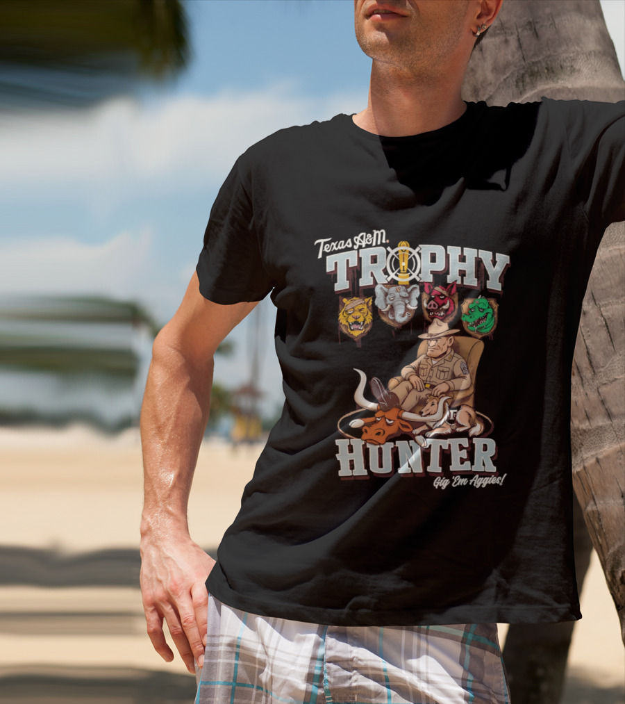 Texas A&M Trophy Hunter Sgt Dan Approved Aggies T-Shirt