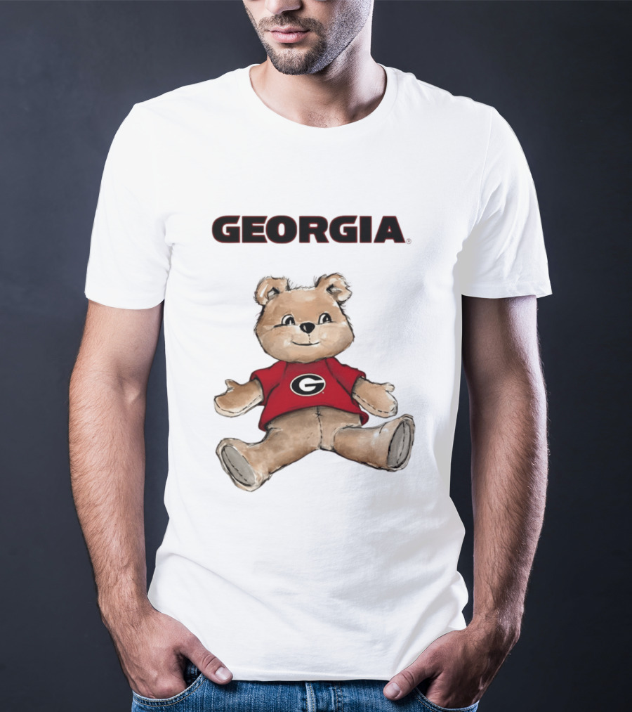 Georgia Bulldogs Teddy Bear With G Logo Classic Cartoon T-Shirt