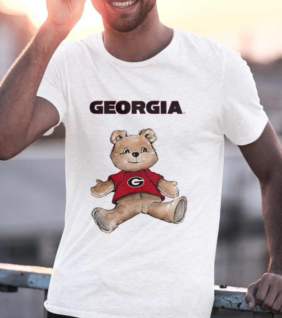Georgia Bulldogs Teddy Bear With G Logo Classic Cartoon T-Shirt
