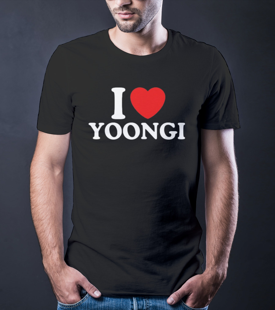 I Love Yoongi BTS Fan T-Shirt