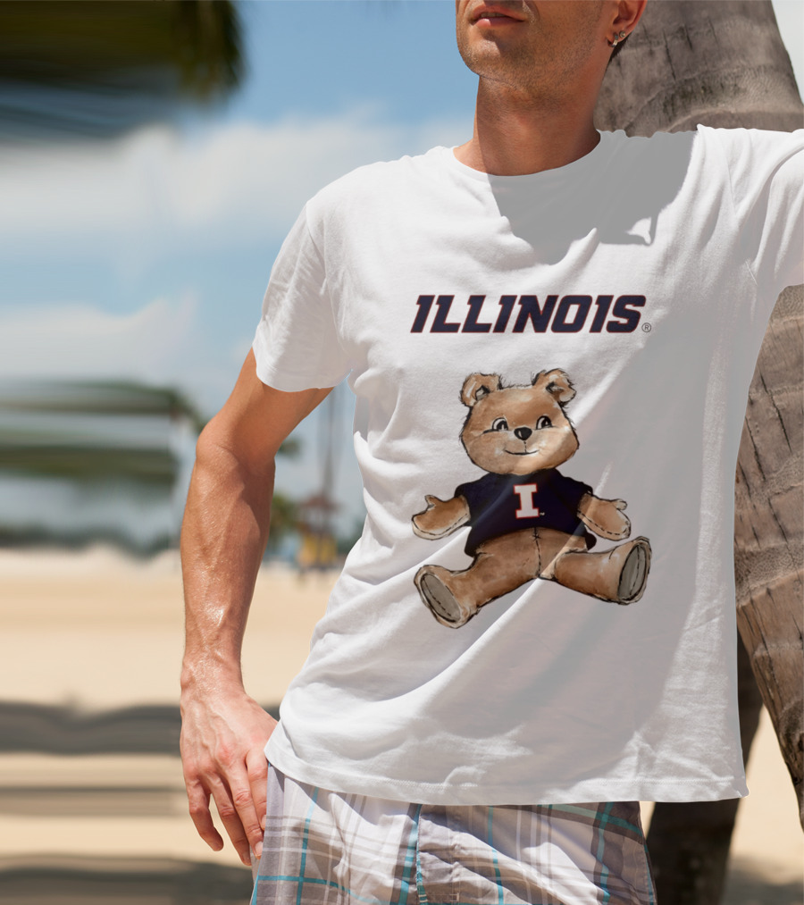 Illinois Fighting Illini Teddy Bear With I T-Shirt