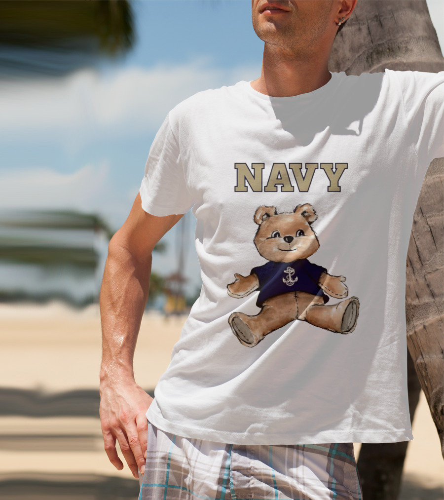 Navy Midshipmen Teddy Bear Anchor T-Shirt