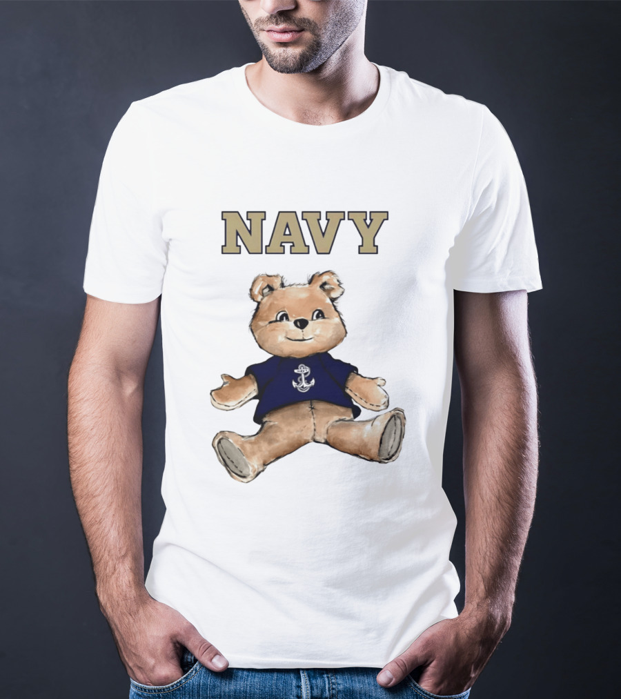Navy Midshipmen Teddy Bear Anchor T-Shirt