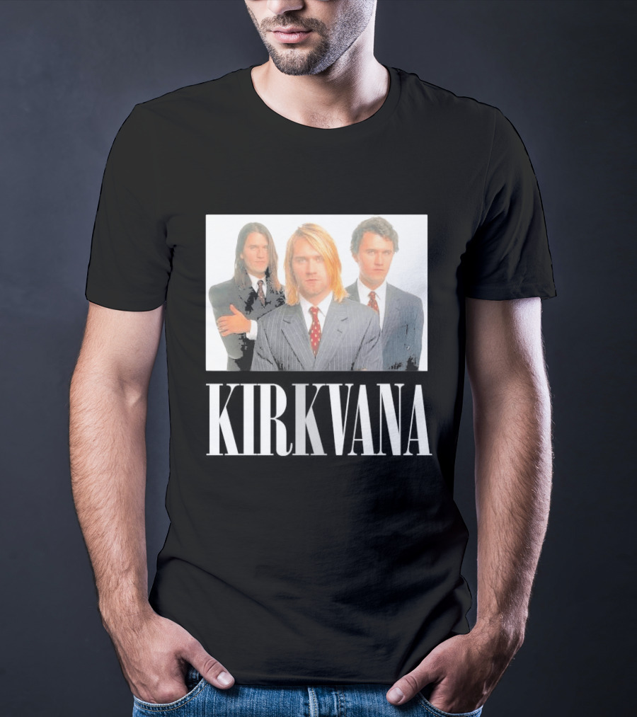 Kirkvana Grunge Band Members In Suits T-Shirt