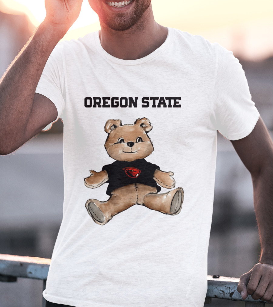 Oregon State Beavers Teddy Bear With Team T-Shirt