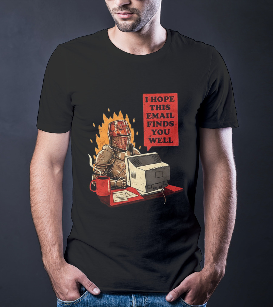 Officer Knight I Hope This Email Finds You Well Armor Computer T-Shirt