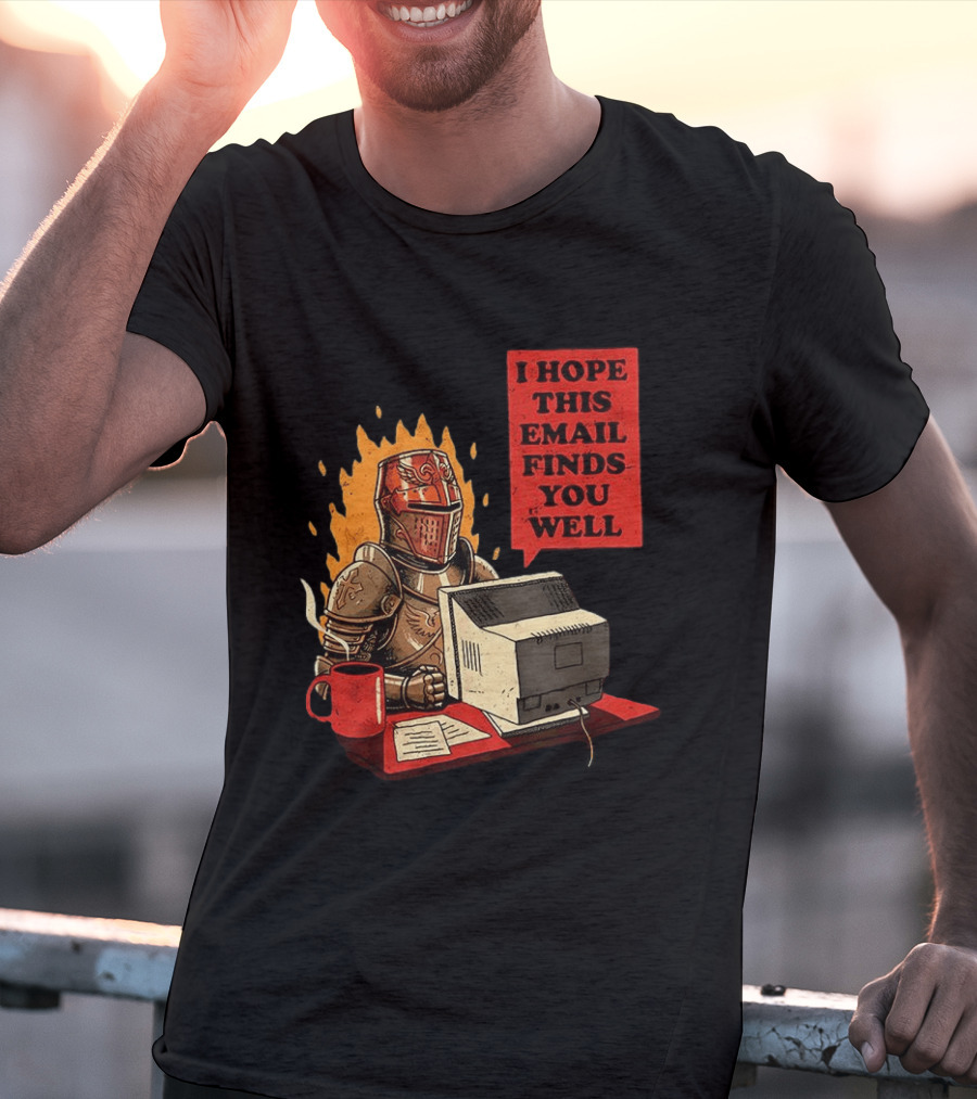 Officer Knight I Hope This Email Finds You Well Armor Computer T-Shirt