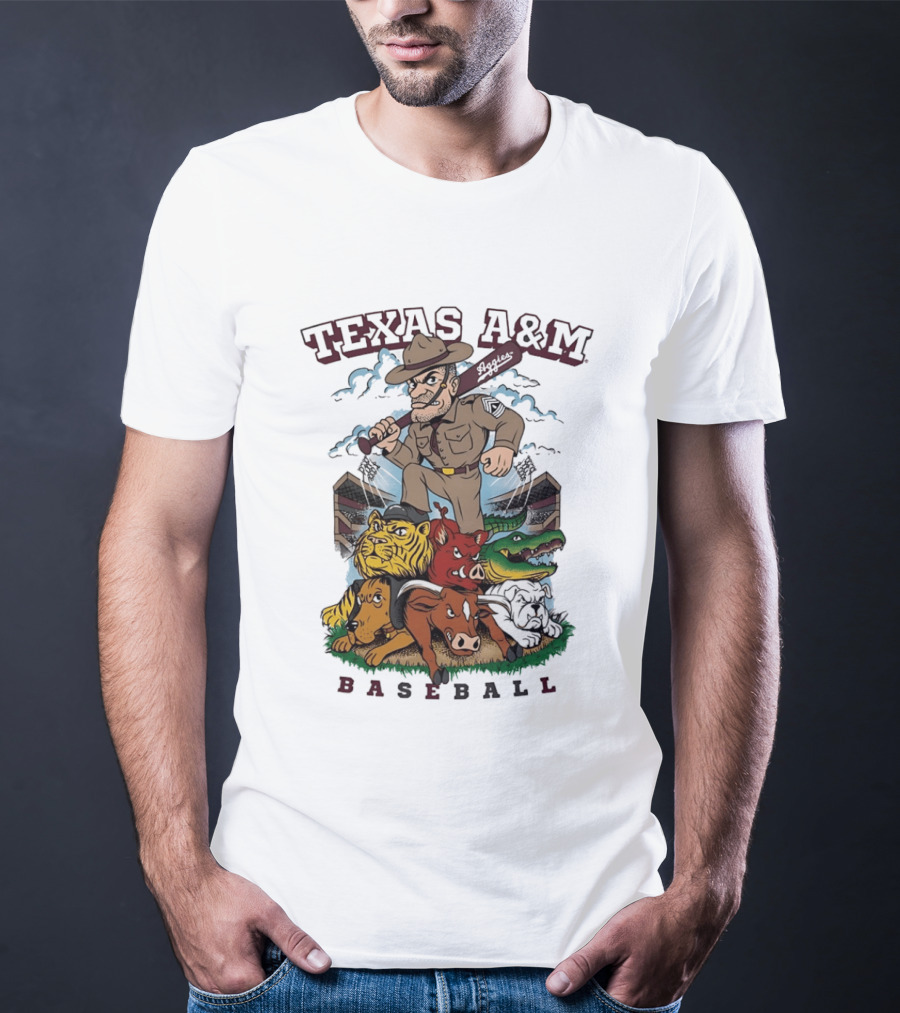 Texas A&M Sarge Baseball Rivalry Mascots T-Shirt