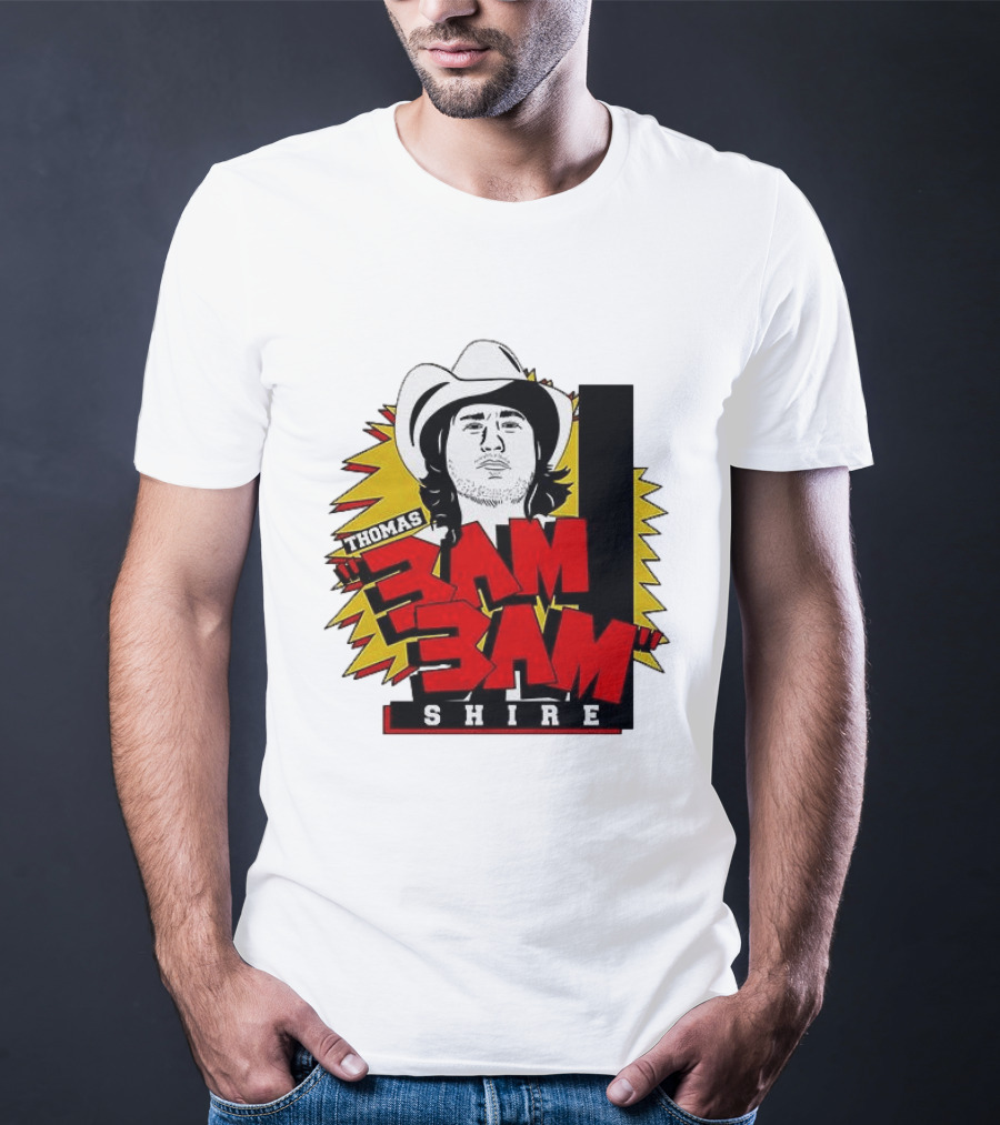 Thomas Shire 3AM 3AM Cowboy Hat Portrait Burst T-Shirt