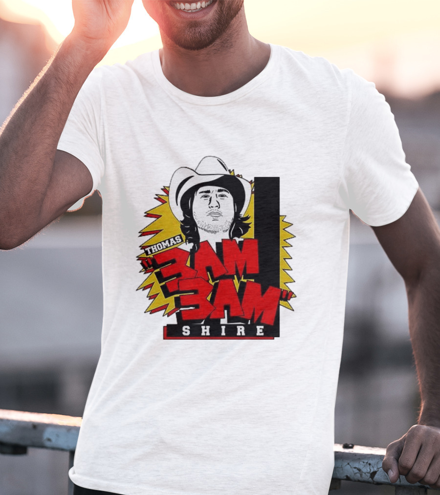 Thomas Shire 3AM 3AM Cowboy Hat Portrait Burst T-Shirt