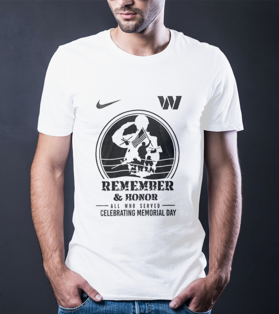 Nike Washington Commanders Remember And Honor All Gave Some Celebrating Memorial Day T-Shirt