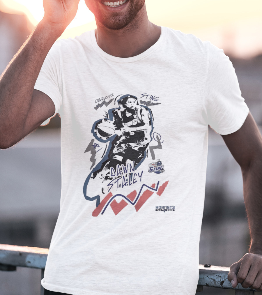 Dawn Staley Charlotte Hornets Basketball Player T-Shirt