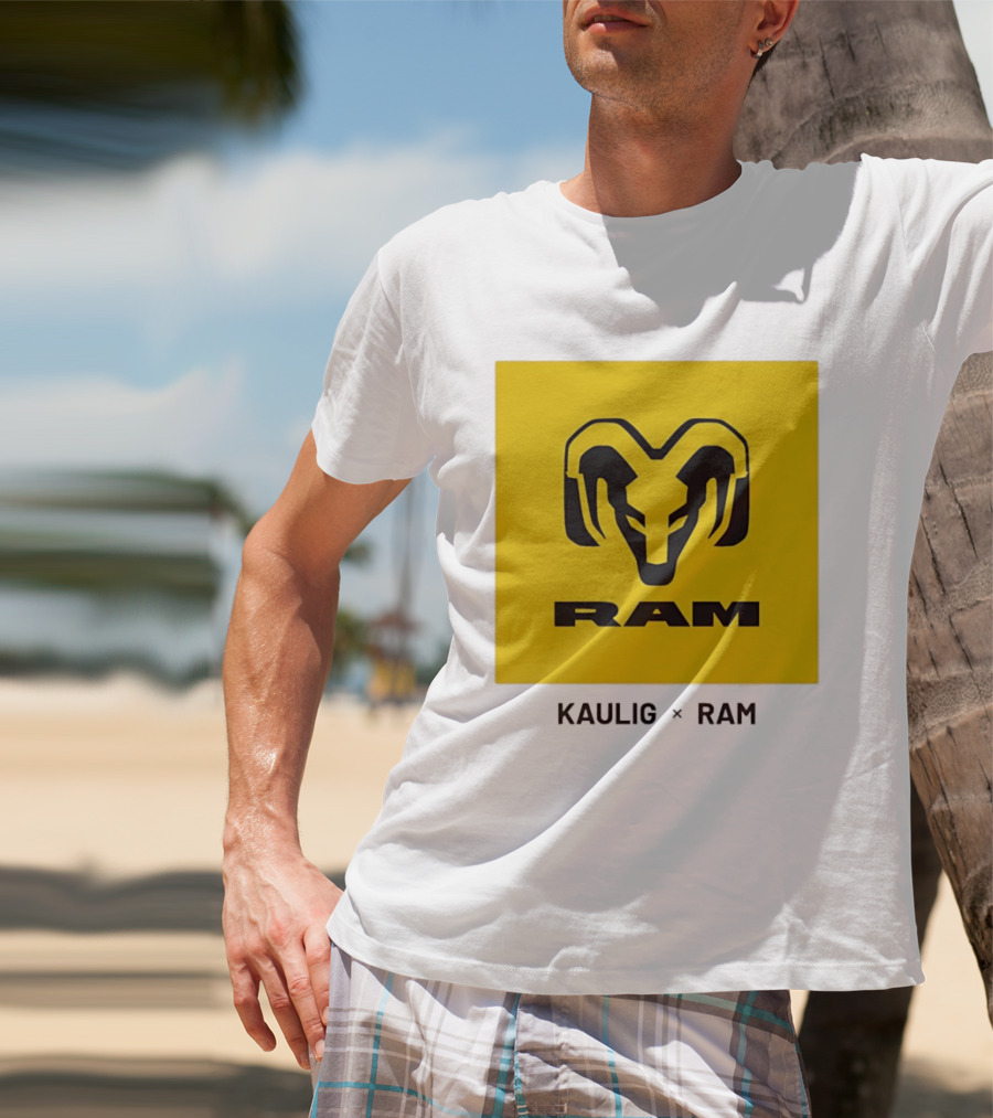KAULIG X RAM Bold Yellow Icon Collaboration T-Shirt