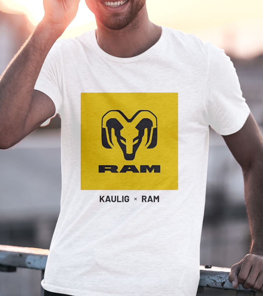 KAULIG X RAM Bold Yellow Icon Collaboration T-Shirt