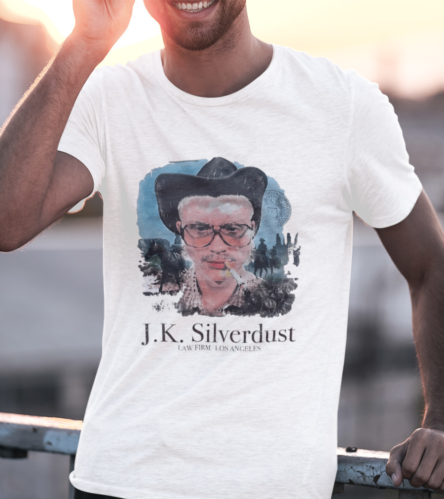JK Silverdust Cowboy Los Angeles Vintage Style Smoking T-Shirt