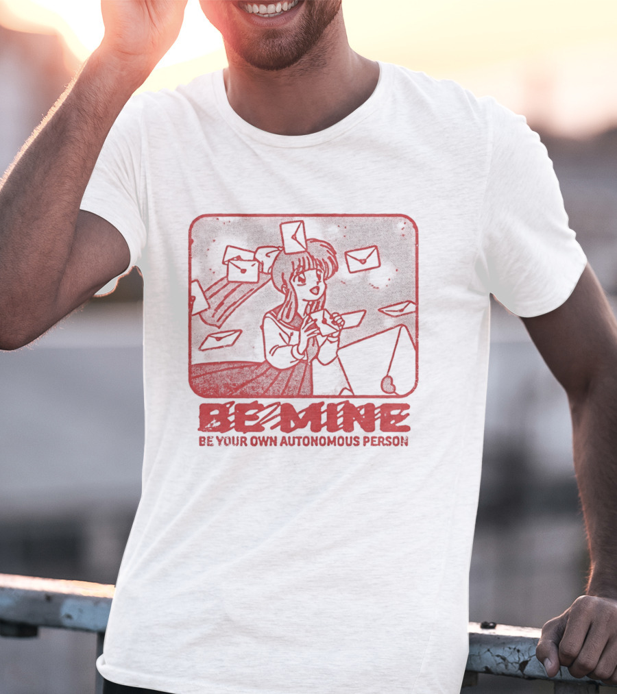 Kagome Higurashi Be Mine Be Your Own Autonomous Person With Floating Envelopes T-Shirt