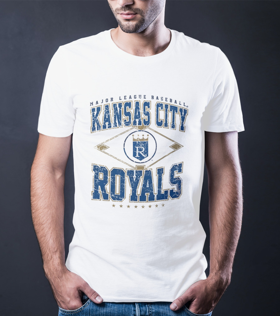 Kansas City Royals Major League Baseball Cooperstown Vintage Diamond T-Shirt