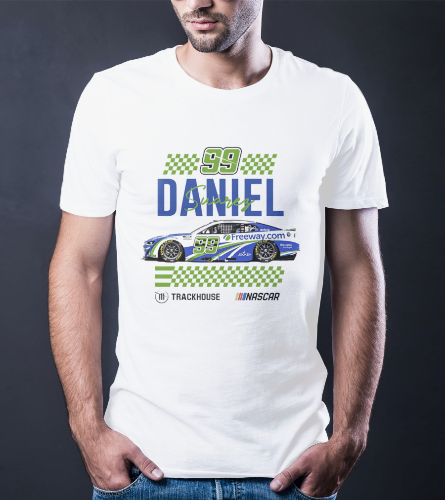 Daniel Suarez 99 Trackhouse Racing Nascar Freeway.com T-Shirt