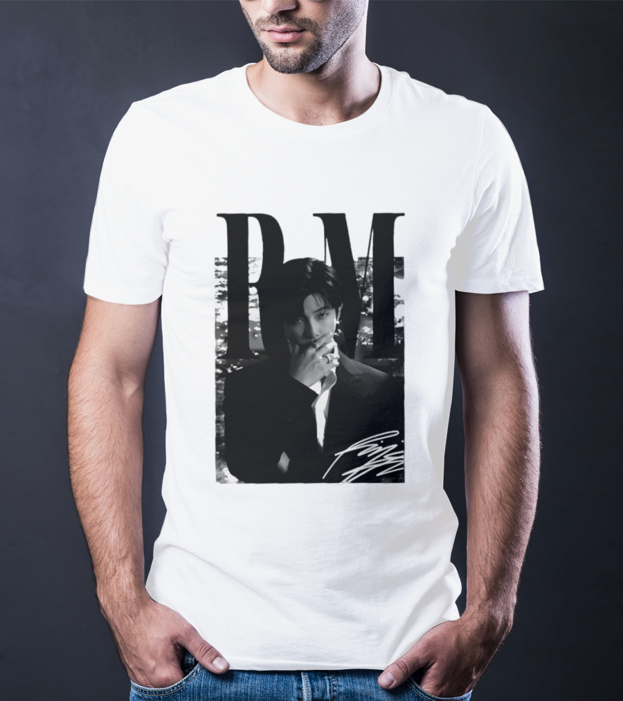 RM Namjoon BTS Arirang World Tour 2026 Signature Black And White T-Shirt