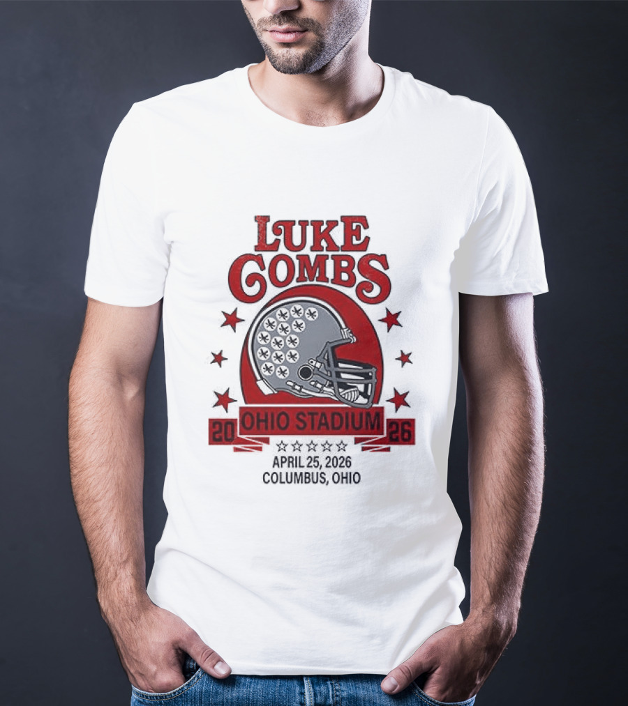 Luke Combs Ohio Stadium 2026 My Kinda Saturday Night Tour Buckeyes She Got The Best Of Me T-Shirt