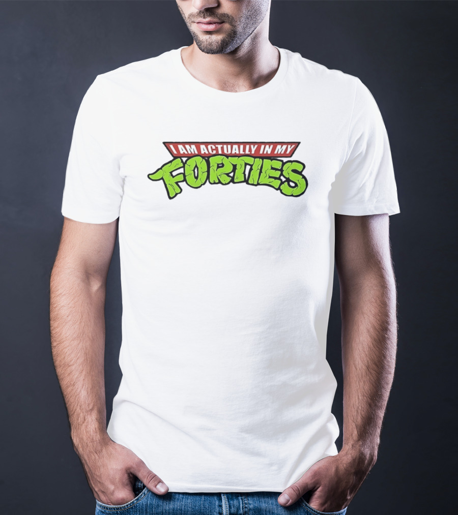 I Am Actually In My Forties Retro Hero T-Shirt