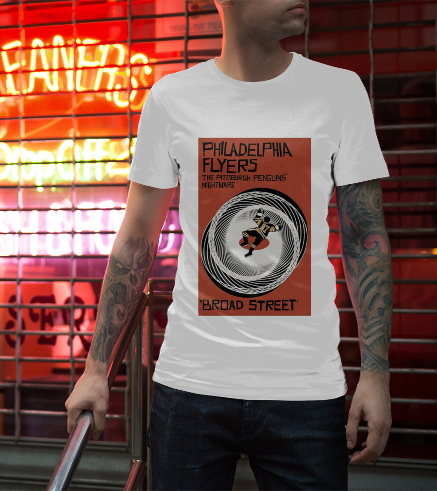 Philadelphia Flyers Broad Street Rivalry The Pittsburgh Penguins Nightmare T-Shirt