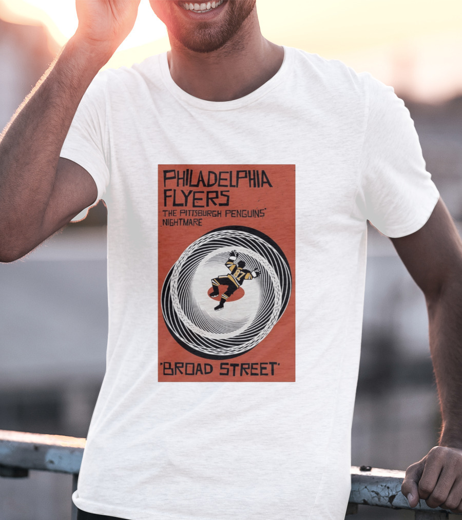 Philadelphia Flyers Broad Street Rivalry The Pittsburgh Penguins Nightmare T-Shirt