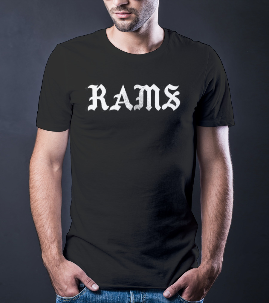 Born X Raised Los Angeles Rams Gothic T-Shirt
