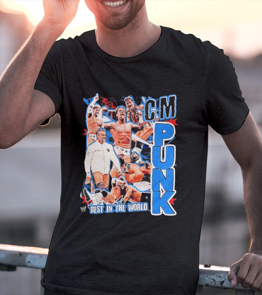 CM Punk Best In The World Pro Wrestling Collage CM Punk T-Shirt