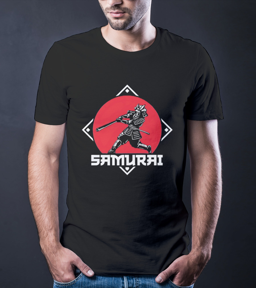 Los Angeles Dodgers Samurai Baseball Warrior Hitter T-Shirt