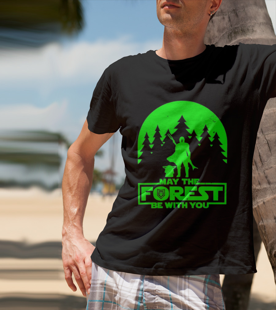 May The Forest Be With You Star Wars Trees And Characters T-Shirt