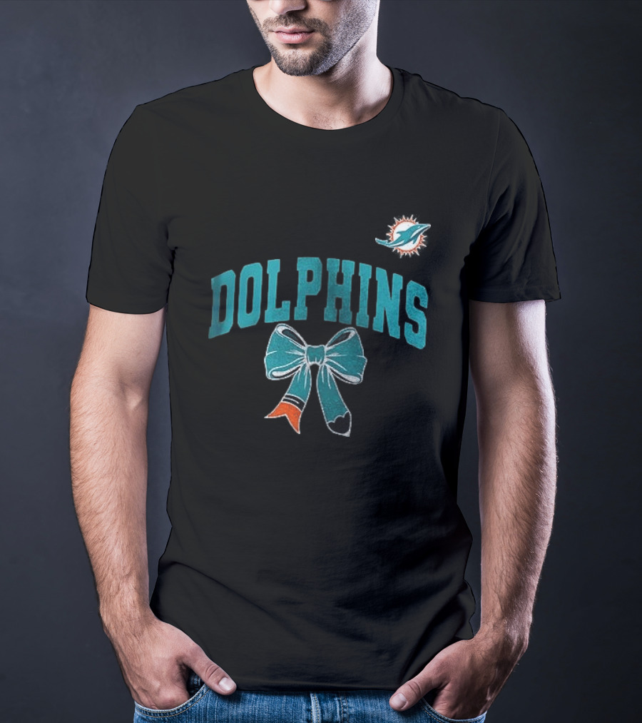 Miami Dolphins Dolphins Ribbon T-Shirt