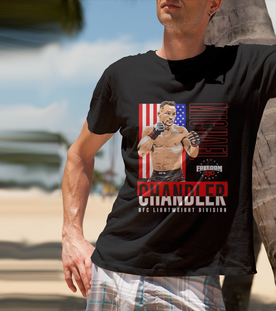 Michael Chandler UFC 250 Blessed American Flag T-Shirt