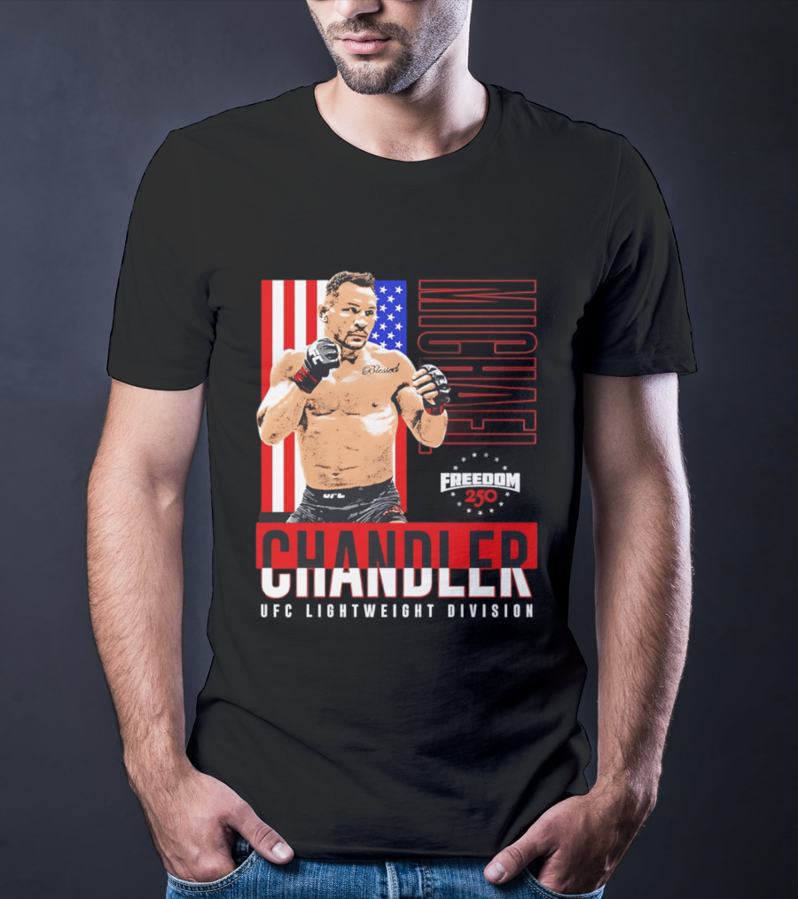 Michael Chandler UFC 250 Blessed American Flag T-Shirt
