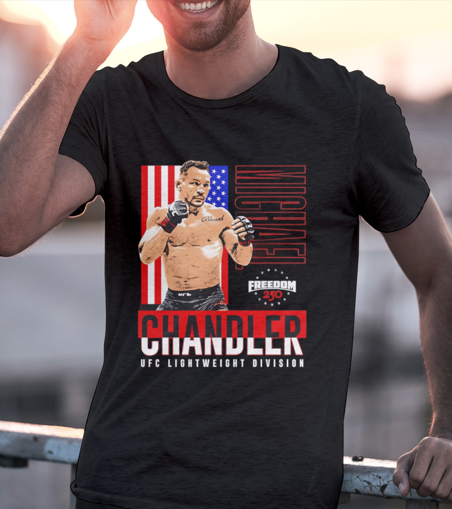 Michael Chandler UFC 250 Blessed American Flag T-Shirt