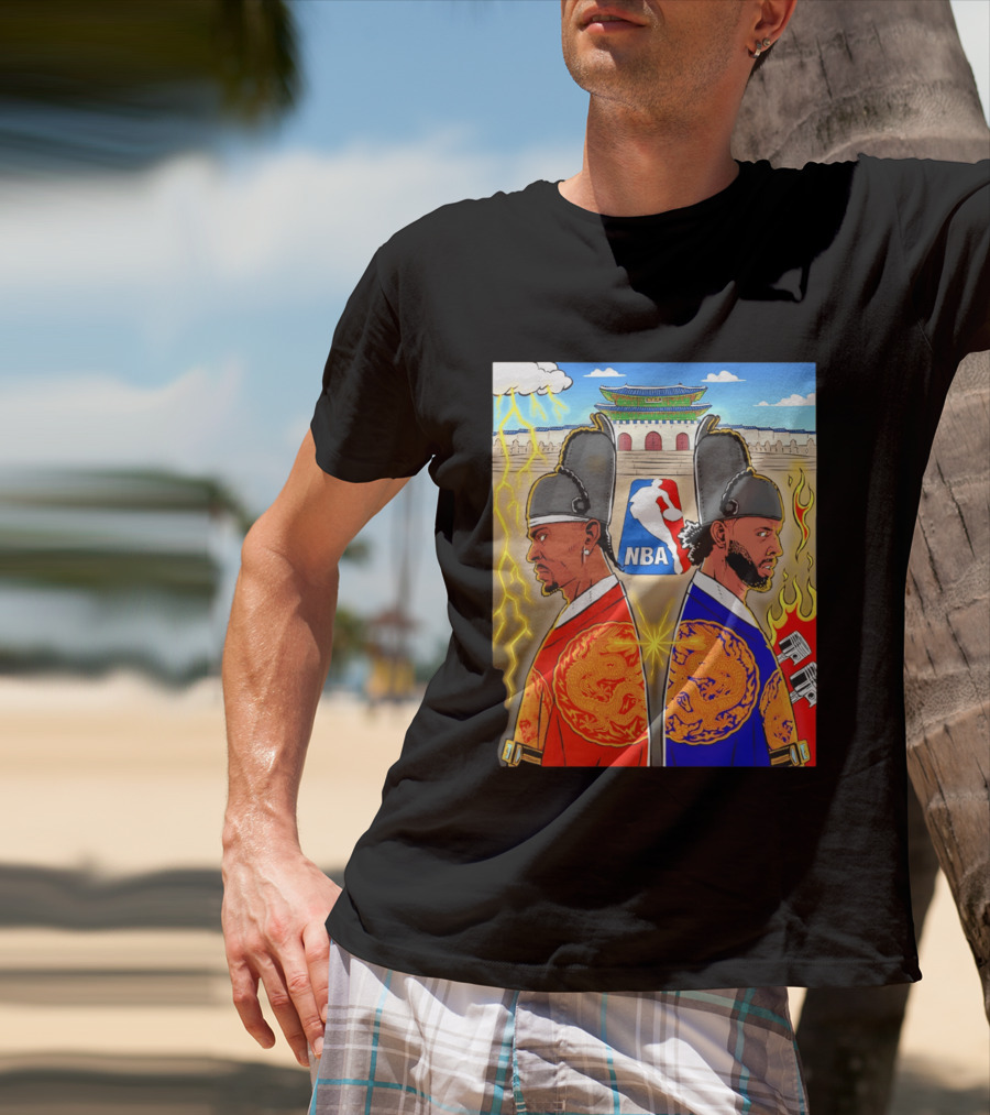 Shai Gilgeous Alexander Cade Cunningham 2026 NBA Korea Dragons Gyeongbokgung Palace T-Shirt