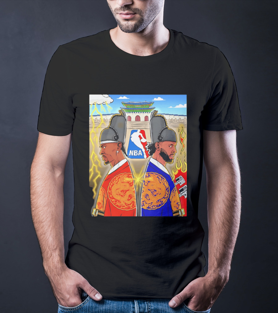 Shai Gilgeous Alexander Cade Cunningham 2026 NBA Korea Dragons Gyeongbokgung Palace T-Shirt