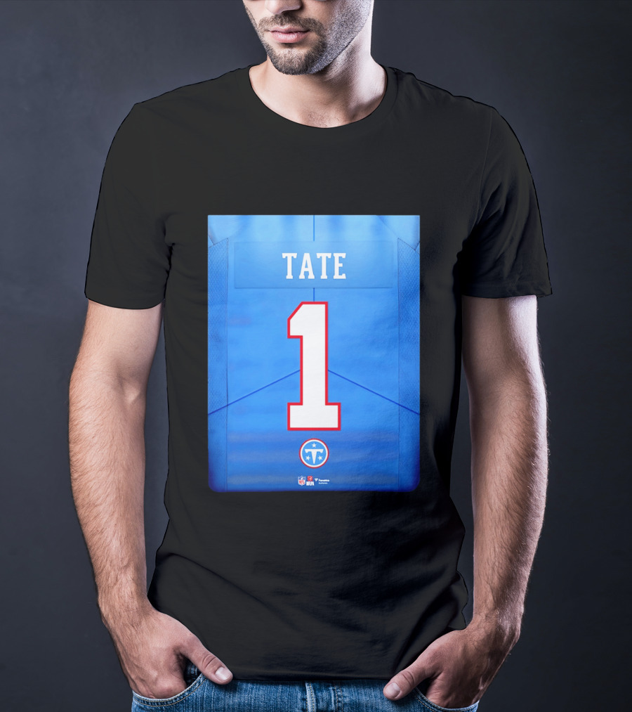 Carnell Tate 1 Jersey Tennessee Titans NFL 2026 Draft T-Shirt