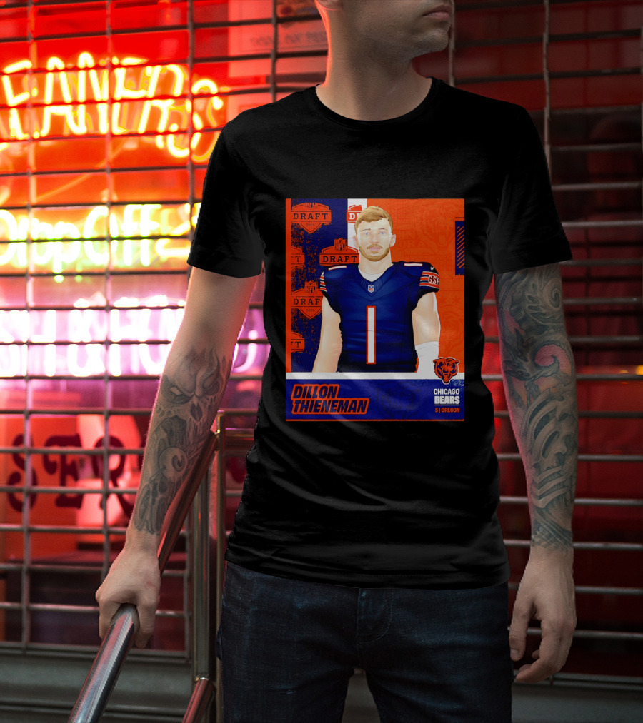 NFL 2026 Draft Chicago Bears Dillon Thieneman Oregon T-Shirt