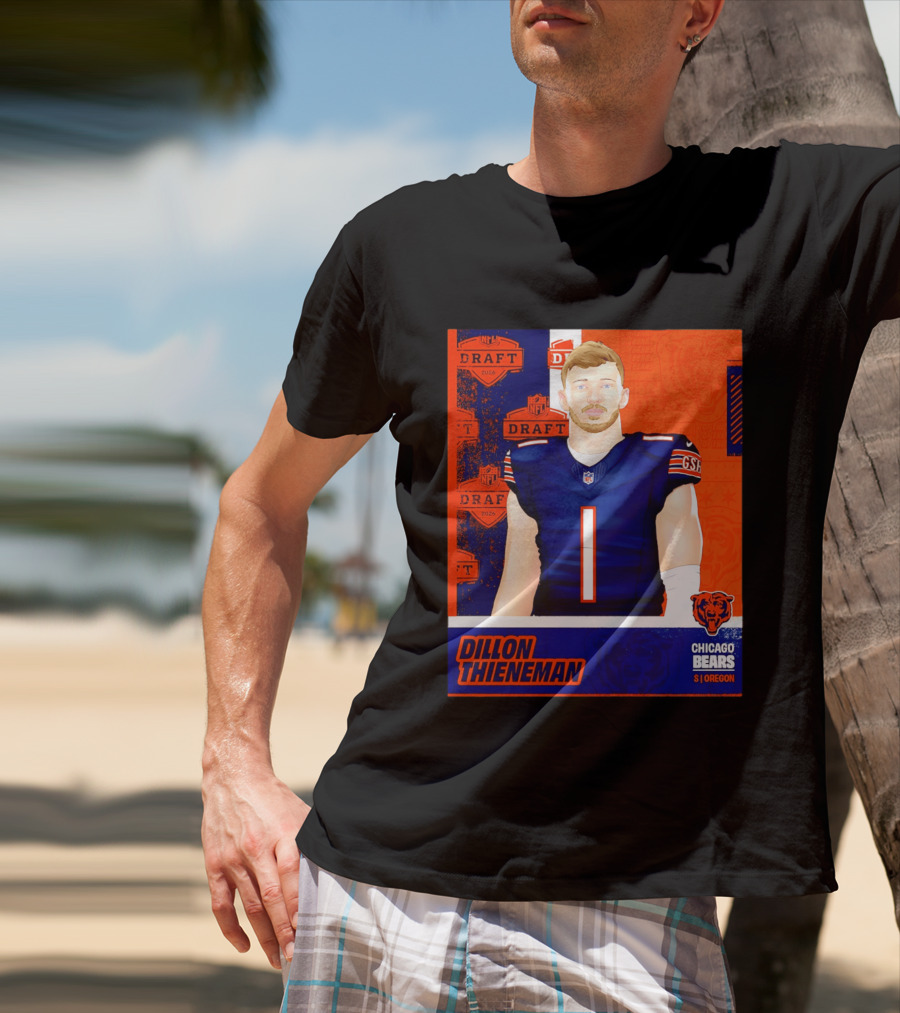 NFL 2026 Draft Chicago Bears Dillon Thieneman Oregon T-Shirt